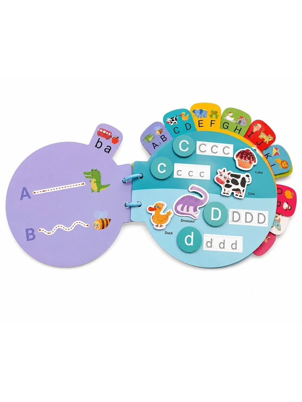 Alphabet Busy Book Preschool Learning Toy ABC Tracing Montessori Toddler 3+